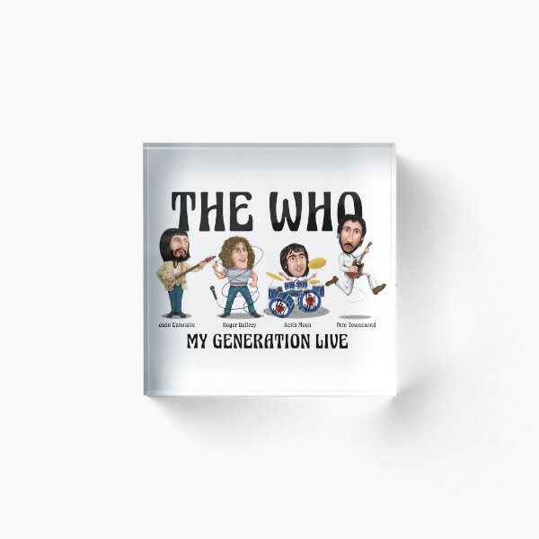 THE WHO caricature print Acrylic Block