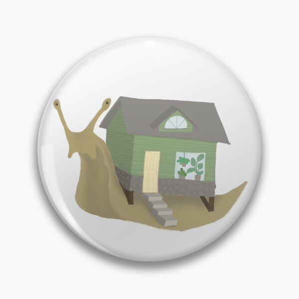 Item preview, Snail House | Stickers and Pins designed and sold by Of-Moss-And-Mud.