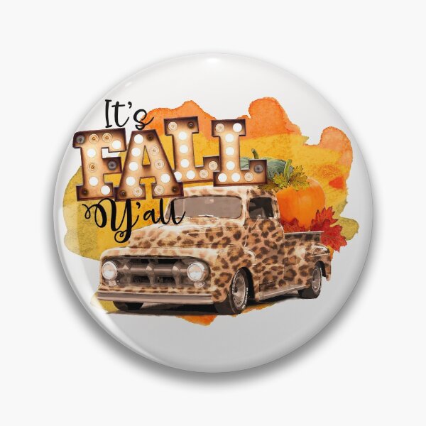 Item preview, It's Fall Y'all Truck Leopard print pumpkin halloween fall designed and sold by HarveyJade.