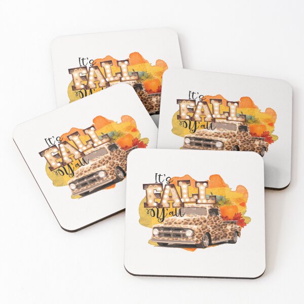 Item preview, It's Fall Y'all Truck Leopard print pumpkin halloween fall designed and sold by HarveyJade.