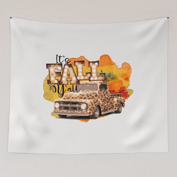 Item preview, It's Fall Y'all Truck Leopard print pumpkin halloween fall designed and sold by HarveyJade.