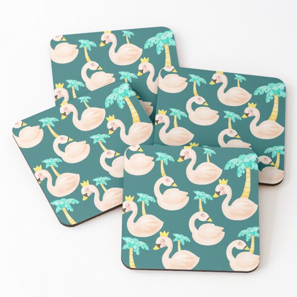 Item preview, Palm Tree Mighty Duck Flamingo Pattern designed and sold by thesandrafadzai.