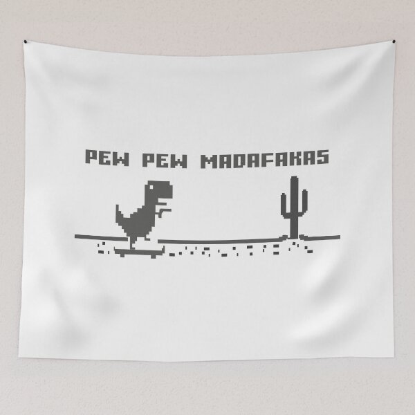 Item preview, Pew Pew Madafakas dinosaur game offline skate lovers designed and sold by FreeMood.