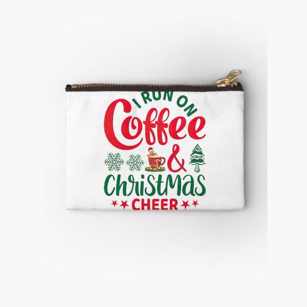 Item preview, I Run on Coffee and Christmas Cheer, Christmas design, Christmas, Coffee design, Coffee designed and sold by graphic-genie.