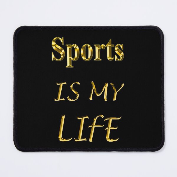 Item preview, Sports is my life gold letters designed and sold by Astralia.