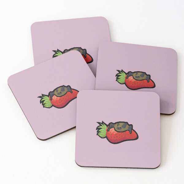 Item preview, Bat on a Strawberry designed and sold by Gold-Tigereye.