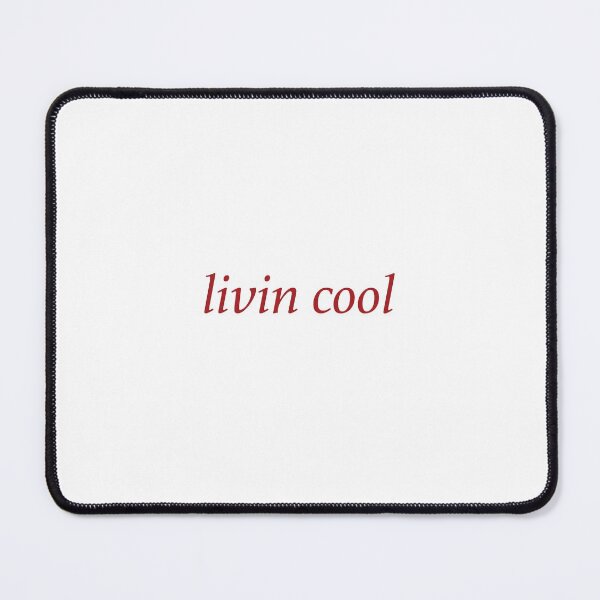 Item preview, livin cool typography in red designed and sold by emscalligraphy.