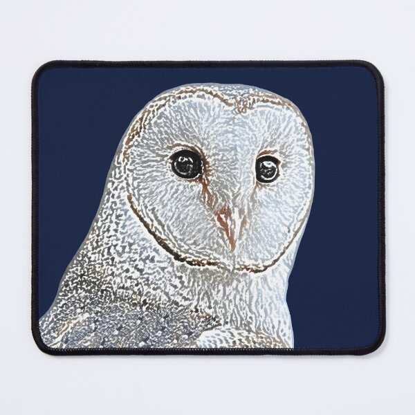 Item preview, Barn Owl face digital drawing 2 designed and sold by quentinjlang.