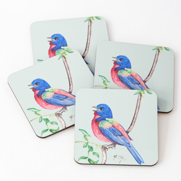 Item preview, Watercolor Painted Bunting designed and sold by Danielle Gyles.