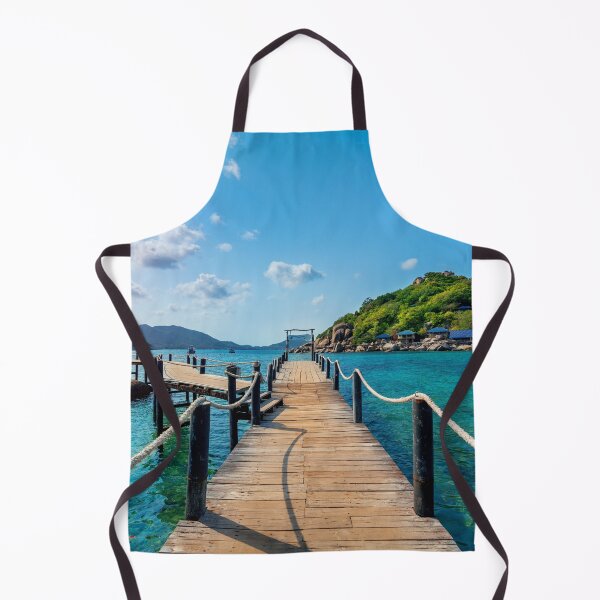 Item preview, Wooden bridge at koh nangyuan island in surat thani, thailand designed and sold by MiSou Shop.