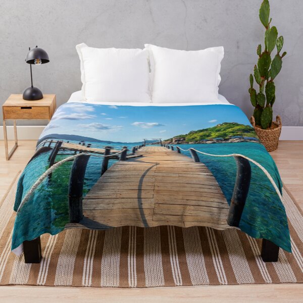 Item preview, Wooden bridge at koh nangyuan island in surat thani, thailand designed and sold by MiSou Shop.