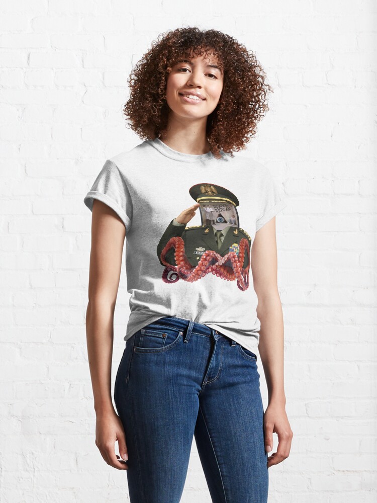 Alternate view of Schizophrenic New World Order Classic T-Shirt