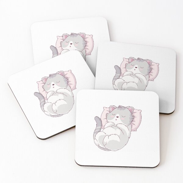 Item preview, cute sleeping cat love character design designed and sold by sandewo.