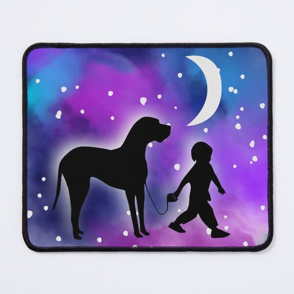 Item preview, Galaxy Walkies Child Walking Dog Through Galaxy designed and sold by cashewdays.