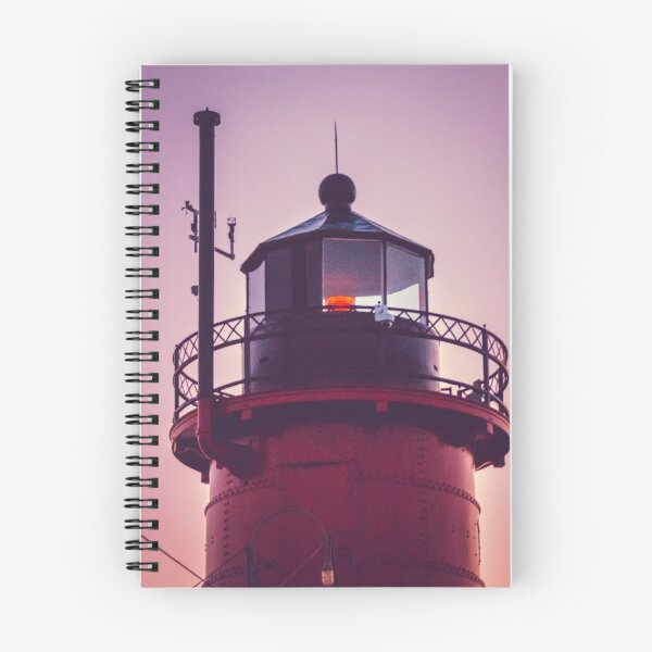 Item preview, Faro de South Haven de pie en la puesta de sol designed and sold by Michael Deemer.