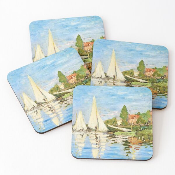 Item preview,  Claude Monet's Regattas at Argenteuil (1872) famous painting.  designed and sold by CristalleLisa.