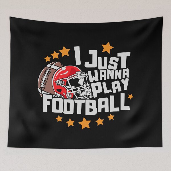 Item preview, i just wanna play football shirt designed and sold by SukanyaShop.