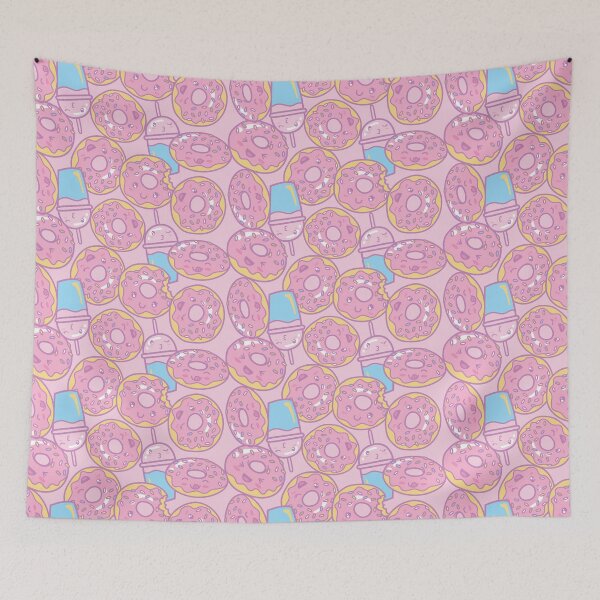 Item preview, Cute Kawaii donut and latte designed and sold by TheArtDesk.