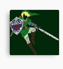 Link Typography Canvas Print