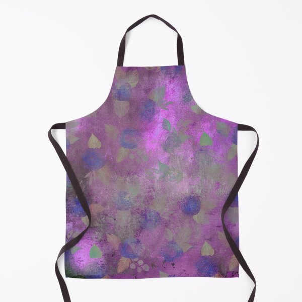 Item preview, Blue Flowers on Violet Background designed and sold by ColorsandShapes.