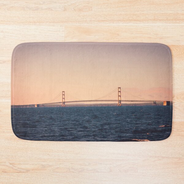Item preview, Mackinac Bridge at Sunset on Lake Michigan designed and sold by Michael Deemer.