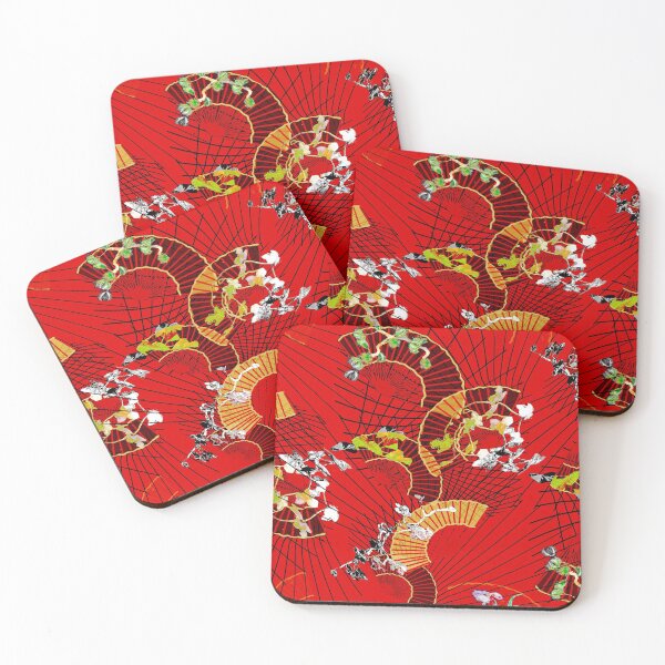 Item preview, fan dance , red, black, asia, spain designed and sold by Maria Mihailova.