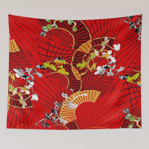 Item preview, fan dance , red, black, asia, spain designed and sold by Maria Mihailova.