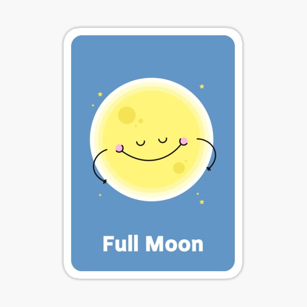 Full moom Sticker