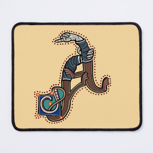 Item preview, Letter A Manicule W 14C Maastricht Psalter parody  designed and sold by Donnahuntriss.