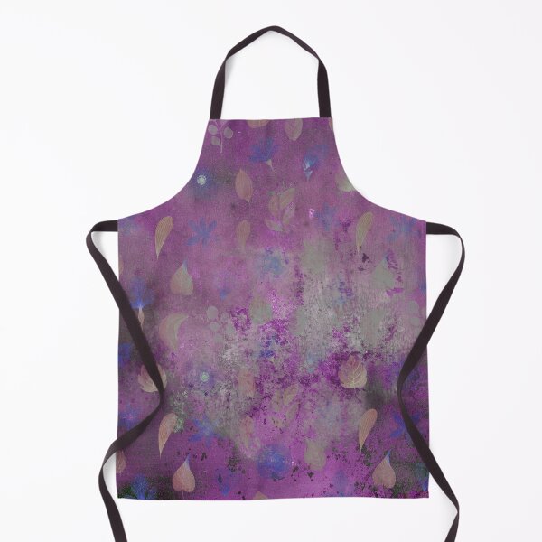 Item preview, Blue Flowers on Violet Background designed and sold by ColorsandShapes.