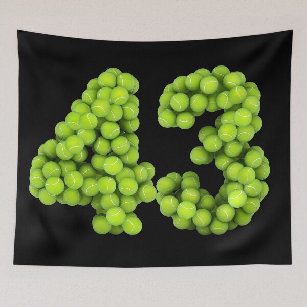 Item preview, Tennis Player Number 43 - Tennis Sports forty-three Game Set Match 43 designed and sold by elhefe.