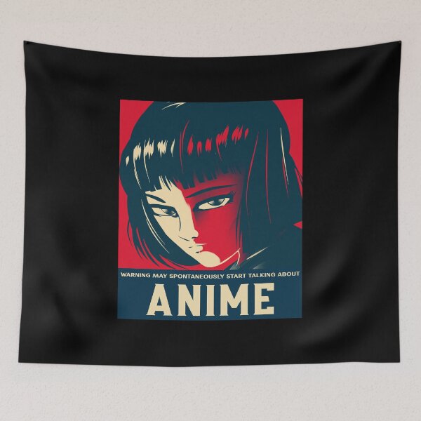 Item preview, Warning May Spontaneously Start Talking About Anime designed and sold by fhodgson.