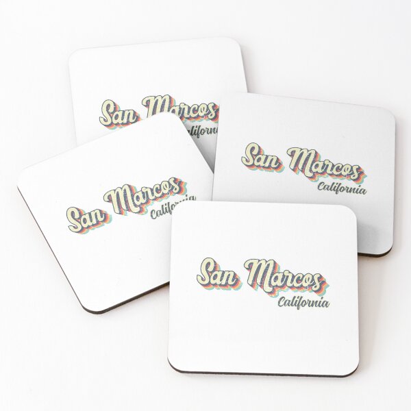 Item preview, San Marcos City California Retro Vintage 70s rainbow designed and sold by Teelogic.