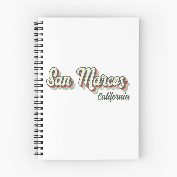 Item preview, San Marcos City California Retro Vintage 70s rainbow designed and sold by Teelogic.