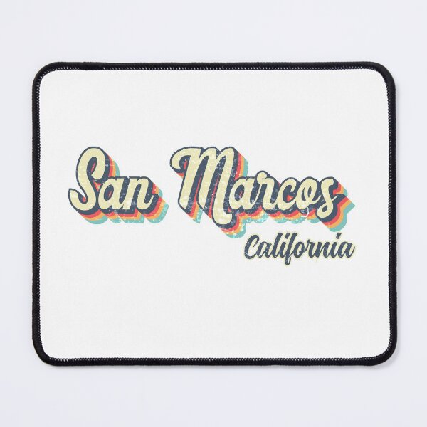 Item preview, San Marcos City California Retro Vintage 70s rainbow designed and sold by Teelogic.
