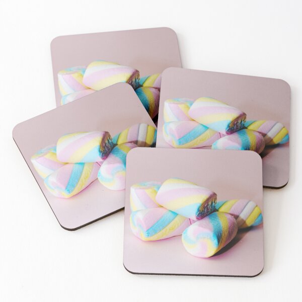 Item preview, Colorful marshmallows candy on a pink background - marshmallow heap designed and sold by Michaelerch.