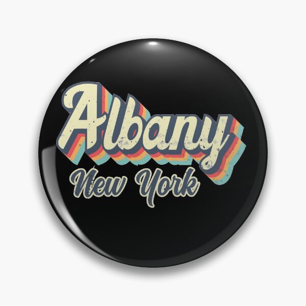 Item preview, Albany City New York Retro Vintage 70s rainbow designed and sold by Teelogic.