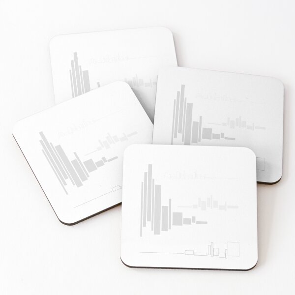 Item preview, Abstract design of city in blocks and bars - similar to music equalizer designed and sold by ikken-asian-art.