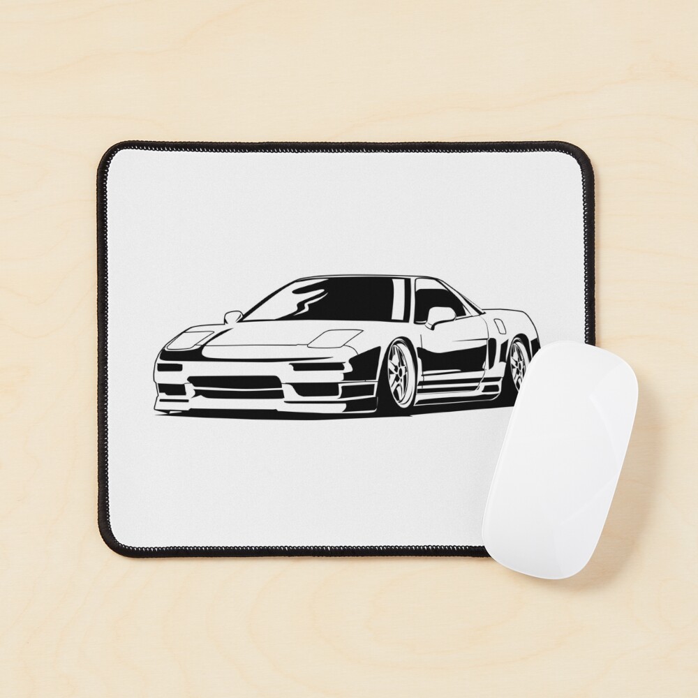 Acura NSX monochrome illustration