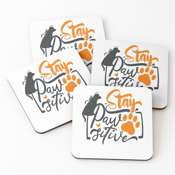 Item preview, Stay Pawstive designed and sold by FOX1999-Design.