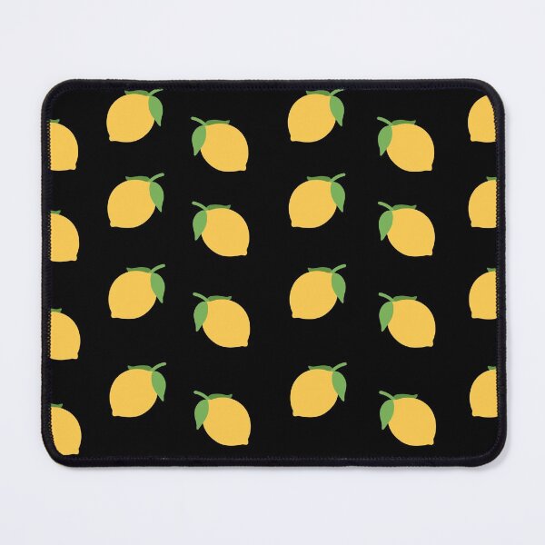 Item preview, Colorful Pattern with Lemons on Black Background  designed and sold by Preetydesign.