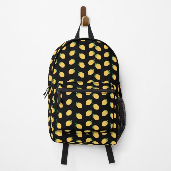 Item preview, Colorful Pattern with Lemons on Black Background designed and sold by Preetydesign.