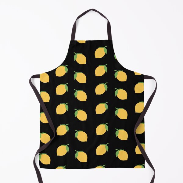 Item preview, Colorful Pattern with Lemons on Black Background designed and sold by Preetydesign.