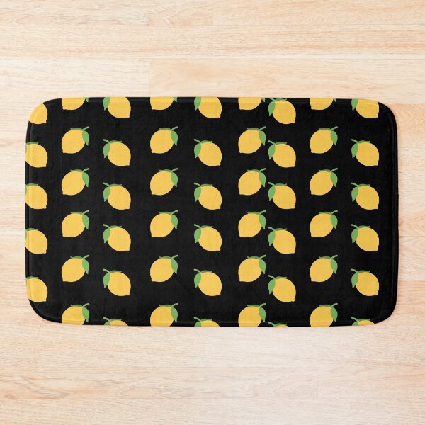 Item preview, Colorful Pattern with Lemons on Black Background  designed and sold by Preetydesign.