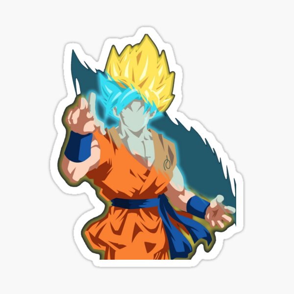 Goku Super Saiyan Sticker For Sale By Dolphinarts66 Redbubble