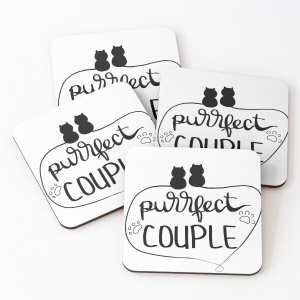 Item preview, Purrfect Couple Lovers Cats designed and sold by Xlinart.