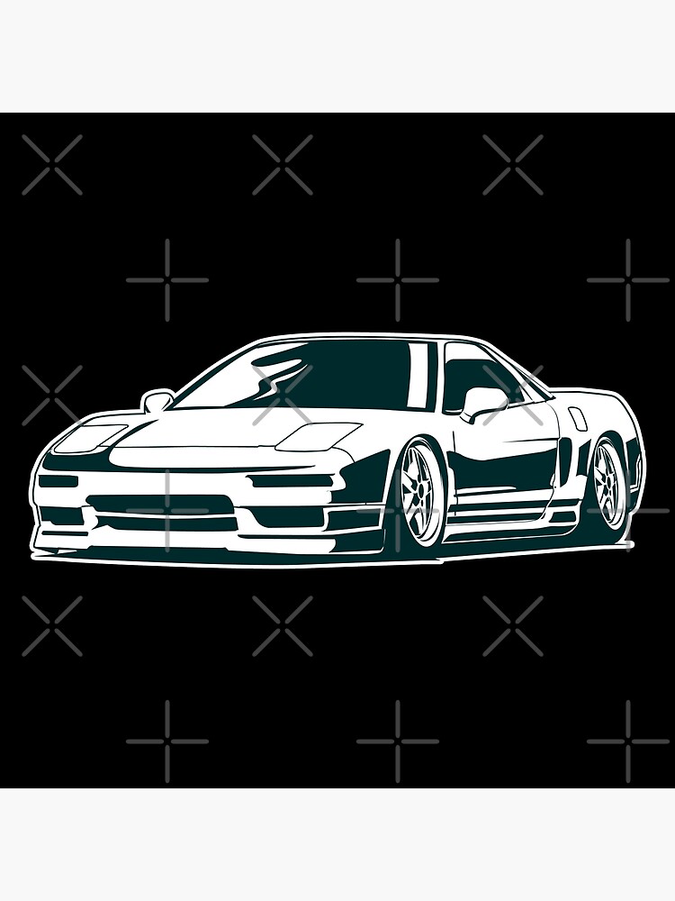 Acura NSX jdm monochrome illustration | Poster