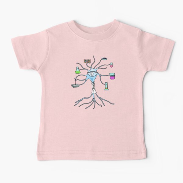 Scientist Neuron - Neuroscience Baby T-Shirt