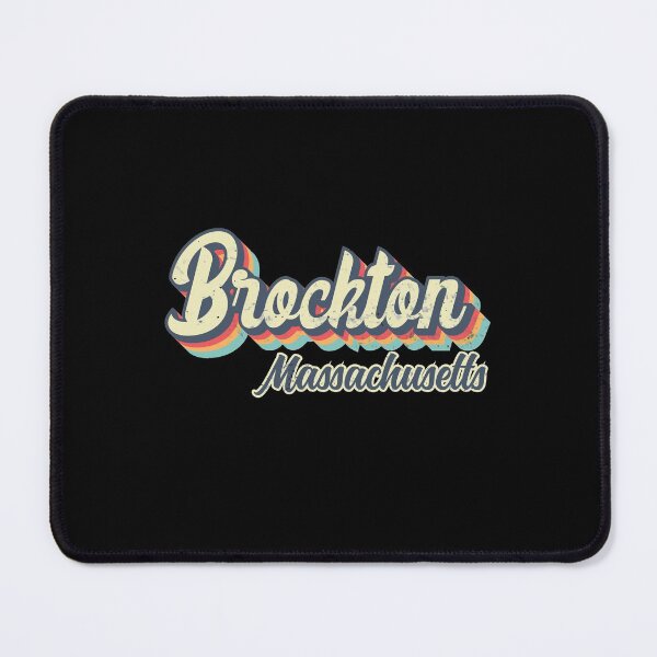 Item preview, Brockton City Massachusetts Retro Vintage 70s rainbow designed and sold by Teelogic.