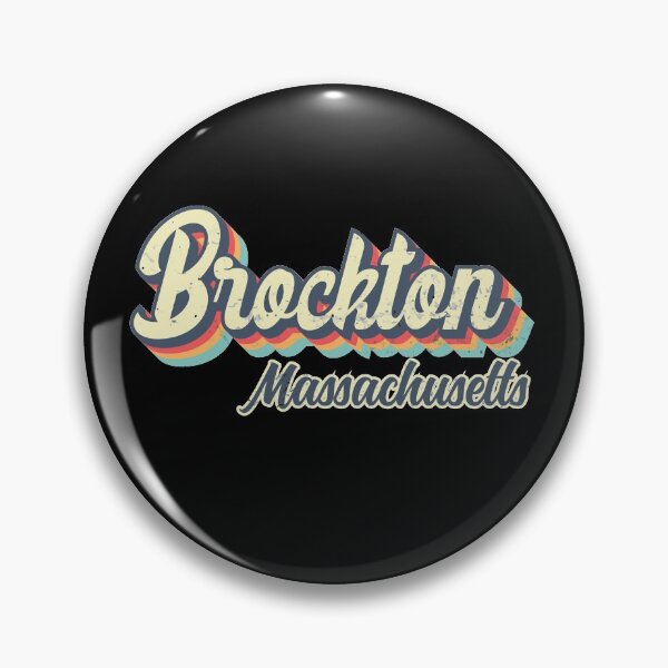 Item preview, Brockton City Massachusetts Retro Vintage 70s rainbow designed and sold by Teelogic.
